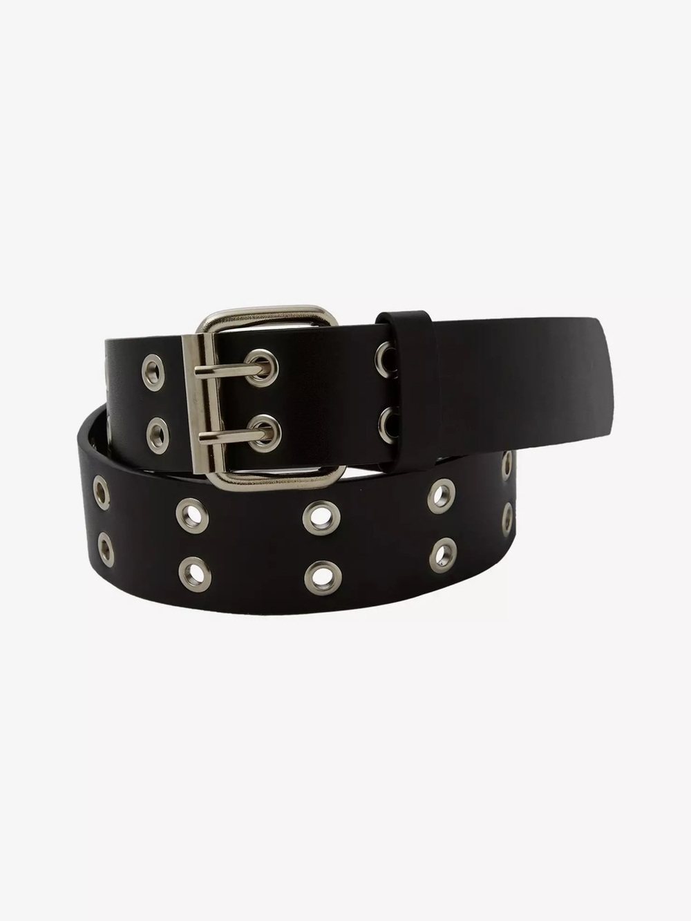 Hot Topic Black Faux Leather Grommet Belt